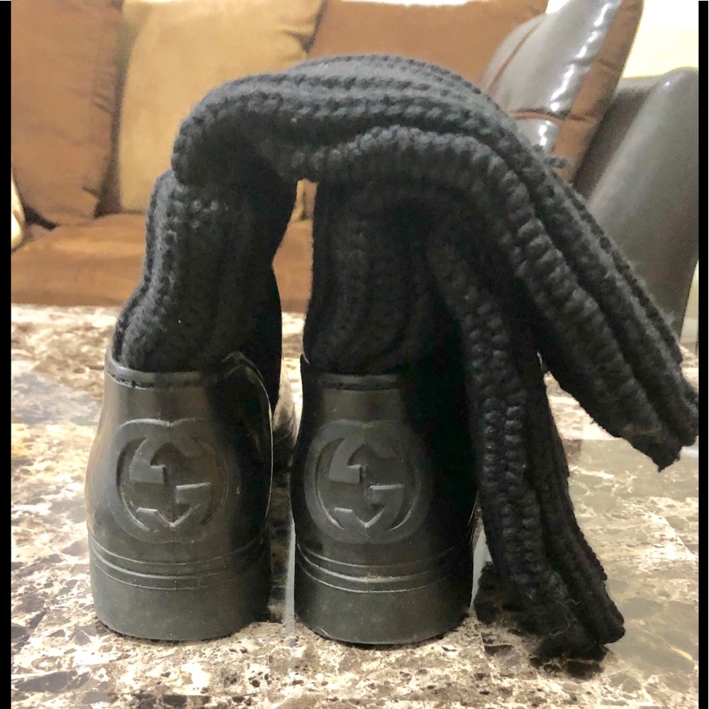 Gucci Black Winter Boots for Rainy Days